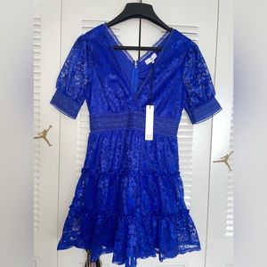 NSR Blue Lace Dress